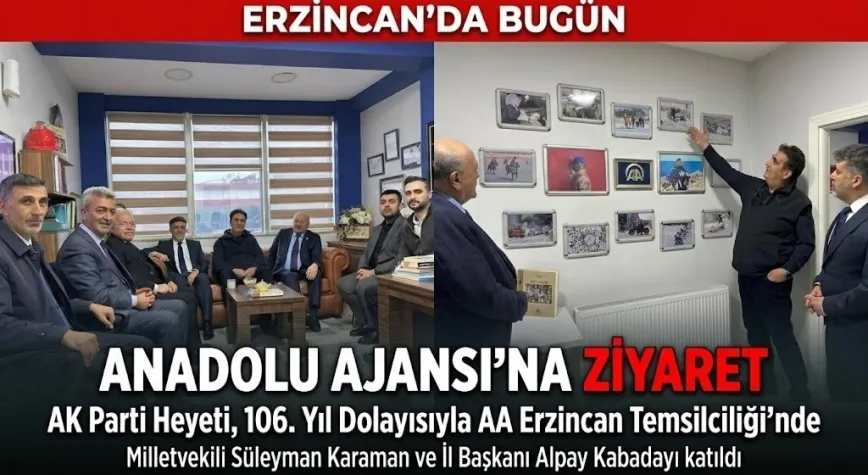 AK Parti Heyetinden Anadolu Ajansı’na Anlamlı Ziyaret