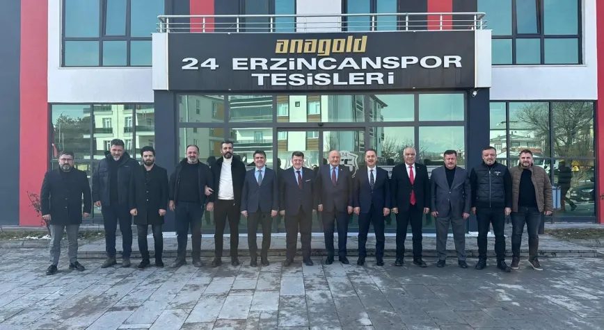 AK Parti Teşkilatından 24 Erzincanspor’a Hayırlı Olsun Ziyareti
