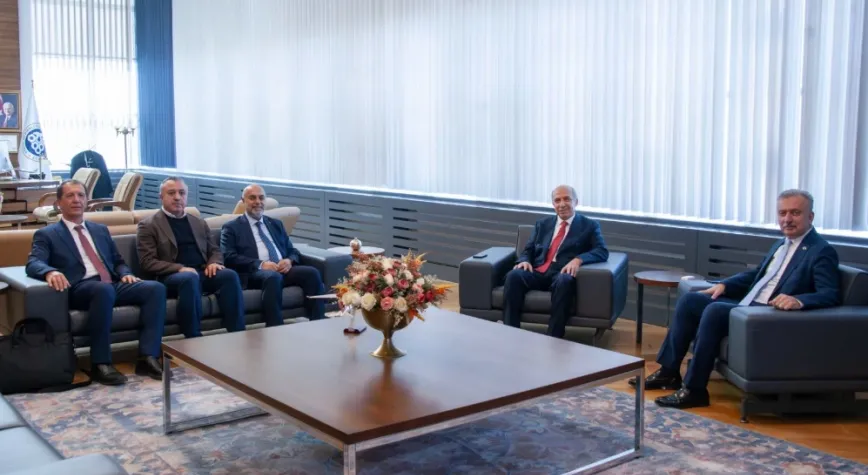 Baro Başkanı Şamlı’dan EBYÜ Rektörü Levent’e Nezaket Ziyareti