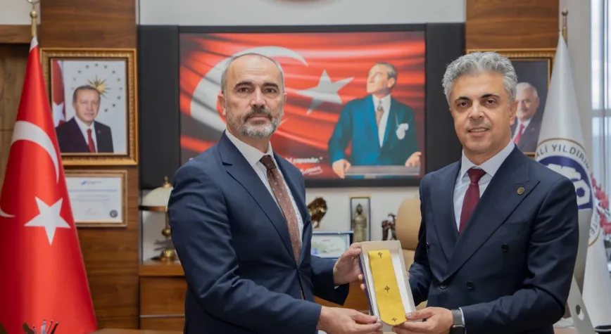 Bayburt Üniversitesi Rektörü Türkmen’den EBYÜ’ye Ziyaret
