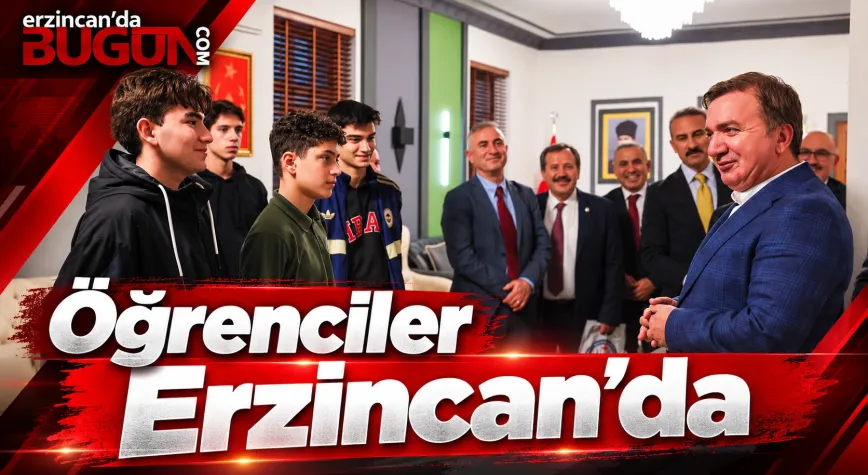 “Bizim Gök Kubbemiz” Projesiyle Erzincan’a Gelen Öğrenciler Vali Aydoğdu’yu Ziyaret Etti