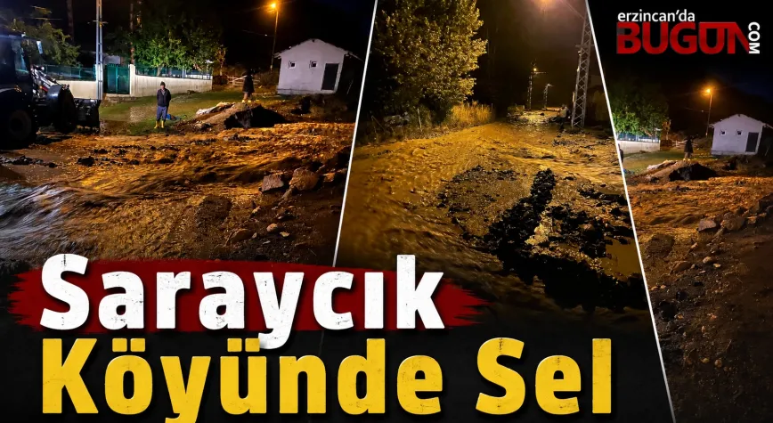 Çayırlı’nın Saraycık Köyünde Sel: Ekipler Sahada