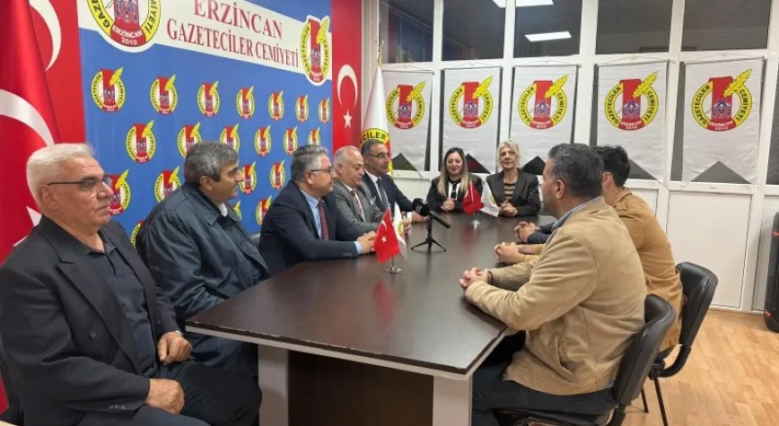 CHP Erzincan İl Yönetiminden Gazeteciler Cemiyeti’ne Ziyaret