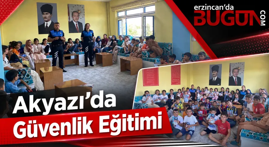 Değer Erzincan Projesi Kapsamında Öğrencilere Güvenlik Eğitimi