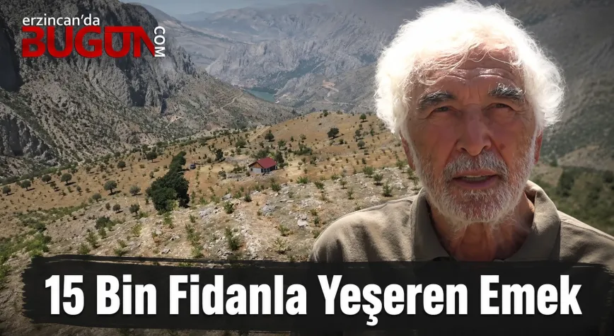 Emekli Öğretmen 15 Bin Badem Fidanıyla Atıl Araziyi Bahçeye Dönüştürdü