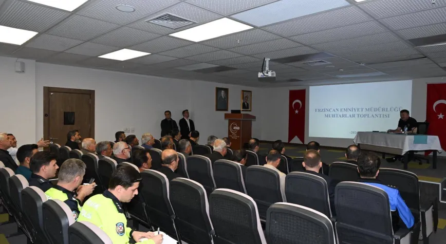Emniyette Muhtarlar Toplantısı Gerçekleştirildi