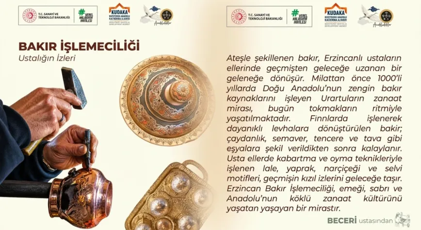 Erzincan Bakırı Usta Ellerde Geleceğe Taşınıyor