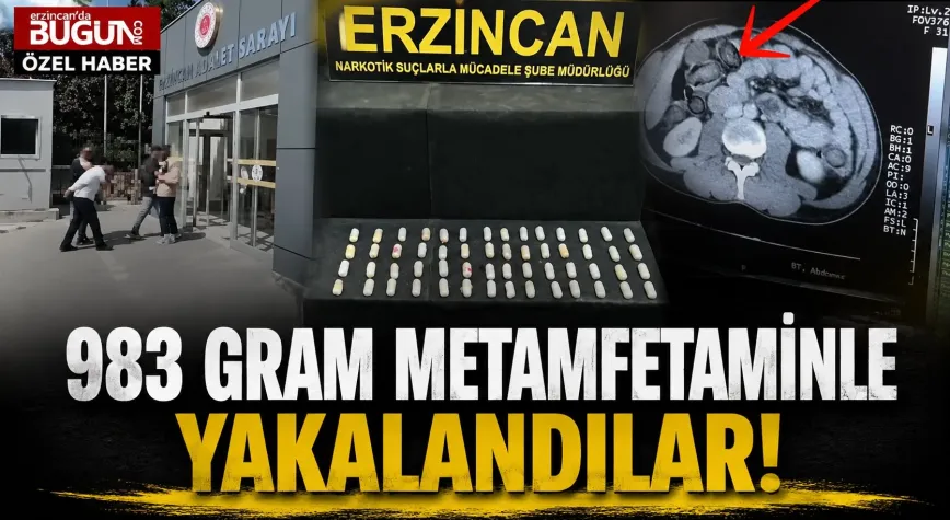 Erzincan'da 983 Gram Metamfetamin Ele Geçirildi: 2 Şüpheli Tutuklandı