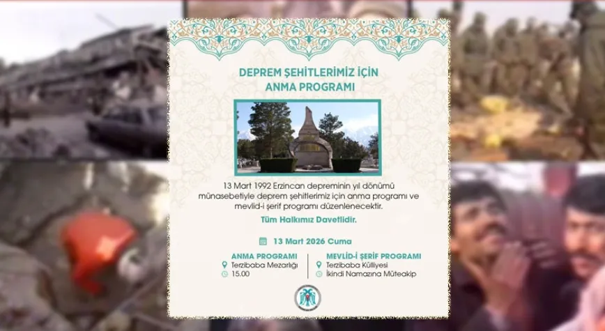 Erzincan Deprem Şehitleri 13 Mart’ta Anılacak