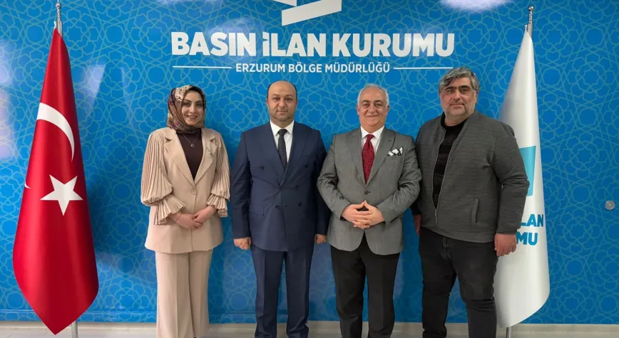 Erzincan Gazeteciler Cemiyeti’nden Erzurum Basın İlan Kurumu’na Ziyaret