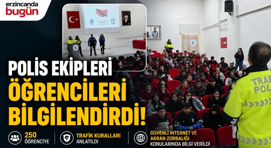 Erzincan Polisi Öğrencileri Bilgilendirdi