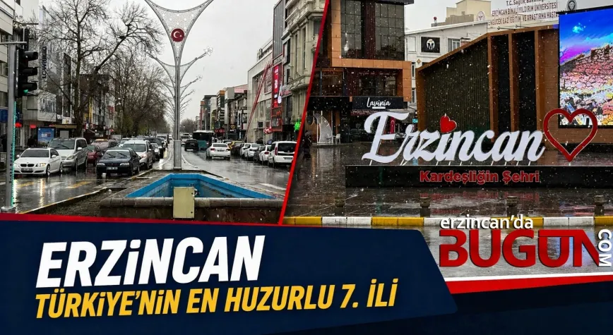 Erzincan Türkiye’nin En Huzurlu 7. İli Oldu