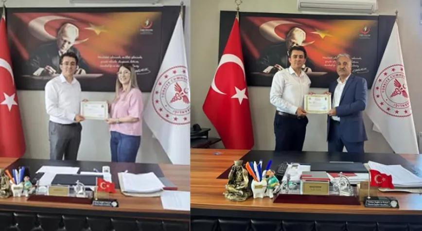 Erzincan’da Başarılı Sağlık Personeline Başarı Belgeleri Takdim Edildi