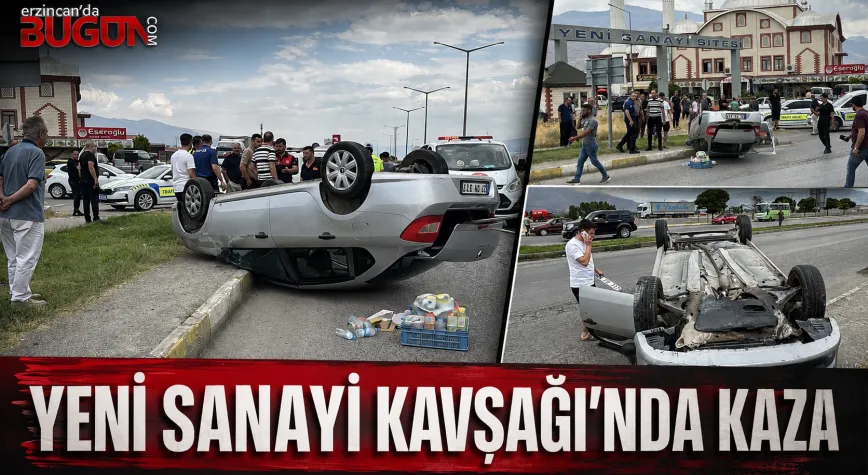 Erzincan’da Otomobil Takla Attı: 2 Kişi Yaralandı