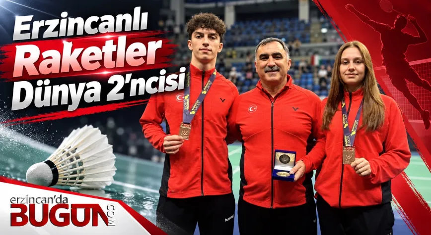 ERZİNCANLI BADMİNTONCULAR DÜNYA SIRALAMASINDA İKİNCİLİĞE YÜKSELDİ!
