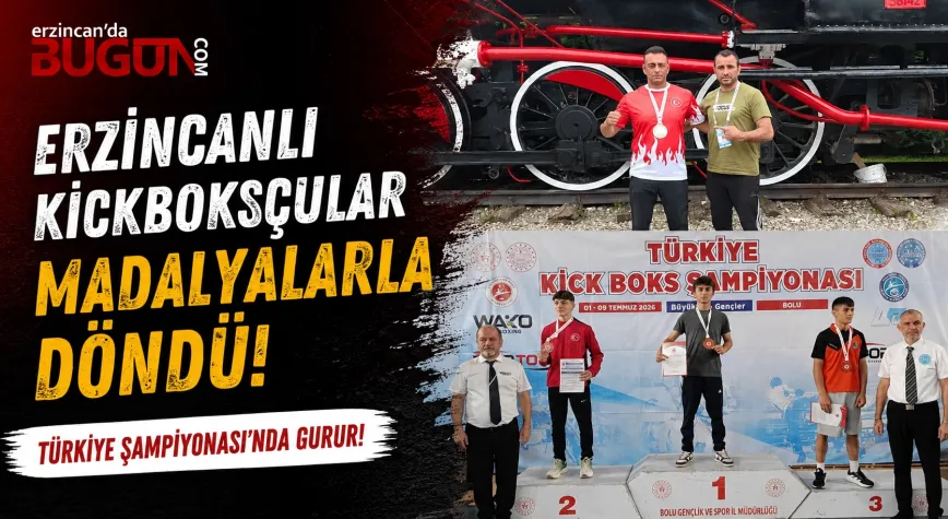 Erzincanlı Kickboksçular Türkiye Şampiyonası'ndan Madalyalarla Döndü