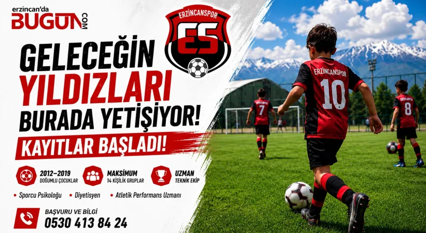Erzincanspor Futbol Okulları'nda Kayıt Heyecanı Başladı