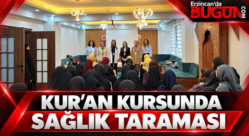 FATMA AKSU KUR’AN KURSU’NDA SAĞLIK TARAMASI VE BİLGİLENDİRME ETKİNLİĞİ