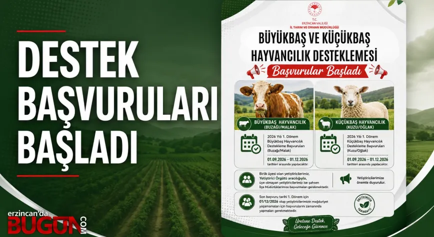 Hayvancılık Desteklerinde Başvuru Süreci Başladı
