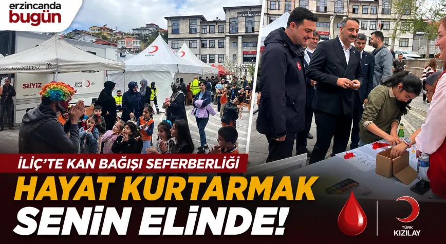 İliç’te Kan Bağışı Kampanyasına Yoğun İlgi