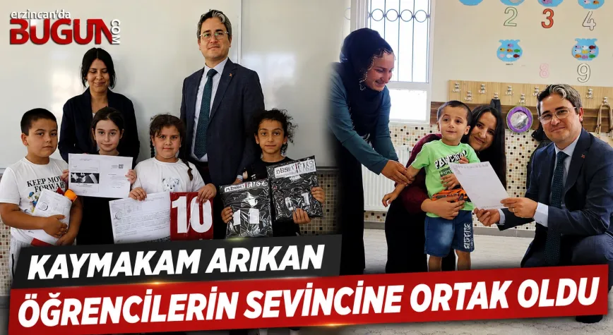 Kaymakam Arıkan, Topkapı İlk ve Ortaokulu'nda Karne Sevincine Ortak Oldu