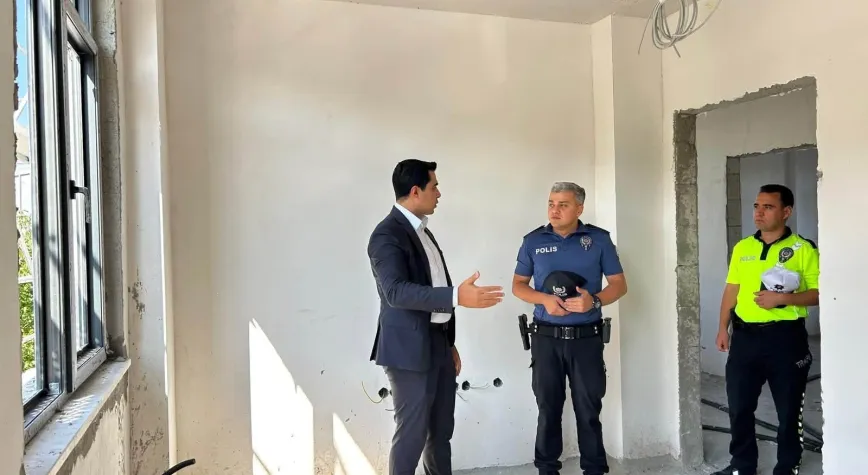 Kemah’ta İlçe Emniyet Amirliği Hizmet Binası İnşaatı Sürüyor