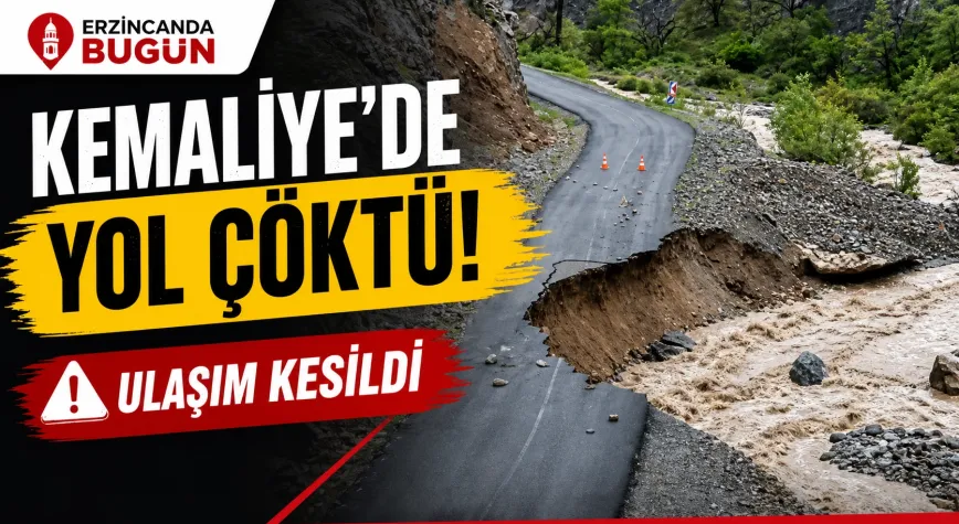 Kemaliye–Başbağlar Yolunda Çökme: Ulaşım Kesildi