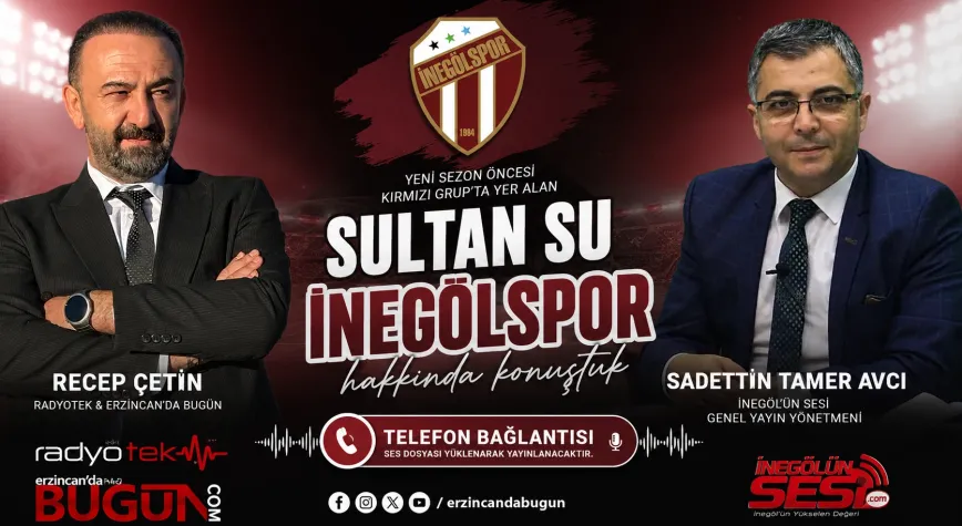 Radyotek ve Erzincan'da Bugün'de Gündem Sultansuyu İnegölspor Oldu
