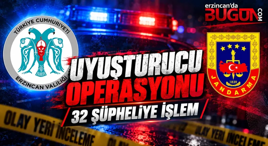 Refahiye Merkezli Uyuşturucu Operasyonu: 32 Şüpheli Hakkında İşlem Başlatıldı