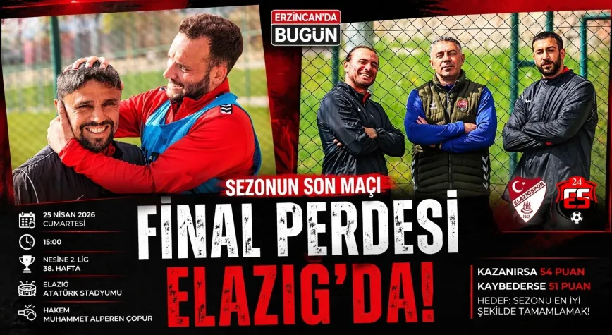 Sezonun Final Perdesi Elazığ’da: 24 Erzincanspor Kapanışı Puanla Yapmak İstiyor