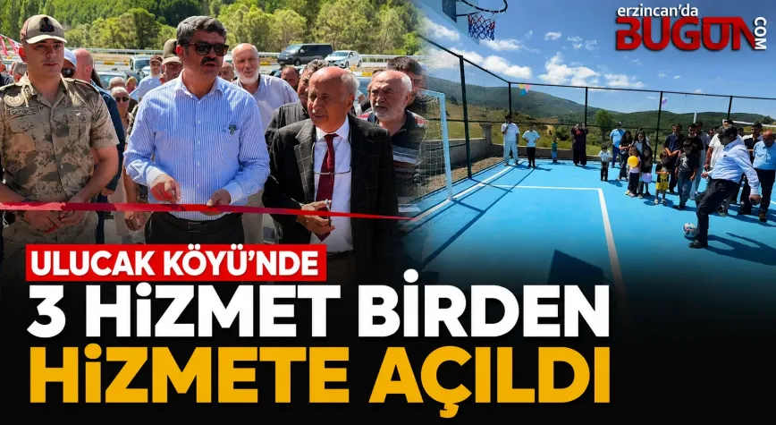 Ulucak Köyü'nde Üç Hizmet Birden Törenle Hizmete Açıldı