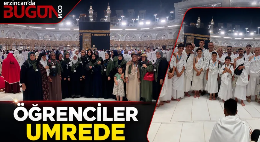 Umre Ödülü Kazanan Erzincanlı Öğrenciler Kutsal Topraklarda