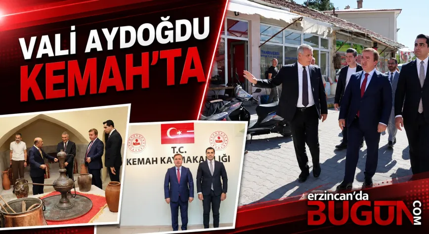 Vali Aydoğdu Kemah’ta: Projeleri İnceledi, Esnafla Buluştu