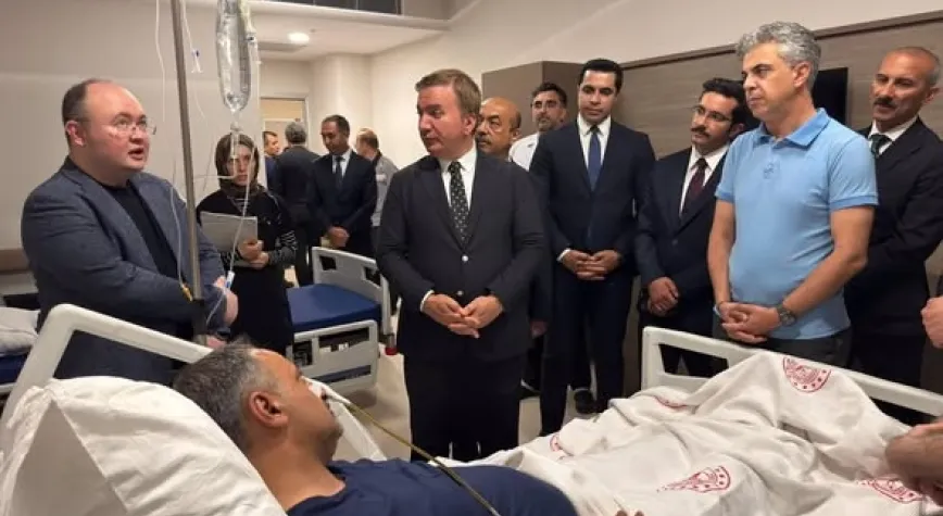 Vali Aydoğdu’dan Hastanede Tedavi Gören Mehmet Elçi’ye Geçmiş Olsun Ziyareti