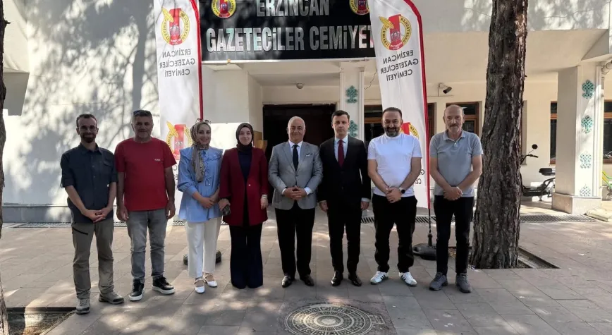 Vali Yardımcılarından Erzincan Gazeteciler Cemiyeti’ne Ziyaret