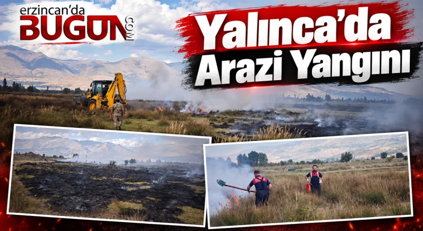 Yalınca Köyünde Arazi Yangını Kontrol Altına Alındı