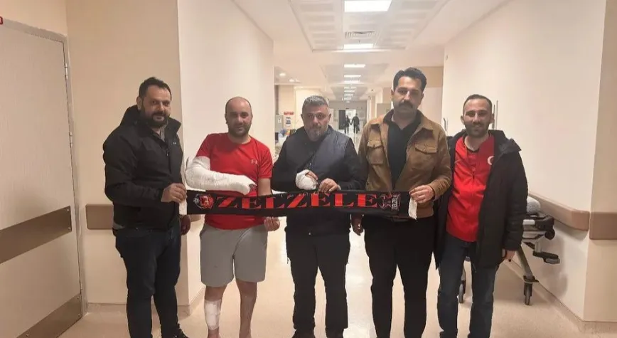 Zelzele Taraftar Grubu’ndan Yaralı Taraftara Geçmiş Olsun Ziyareti